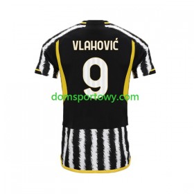 Koszulka Juventus Dusan Vlahovic 9 Domowe Koszulki Piłkarskie 2023-2024 Krótki Rękaw